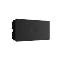 Modulo 1/3 interruptor dimmer touch bivolt preto fosco