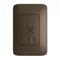 Conj. 4x2 aparelho sinal acustica  campainha  eletronica bronze