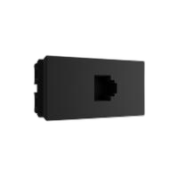 Modulo 1/3 tomada de telefone rj-11 (2fios) preto fiosco