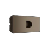 Modulo 1/3 tomada de rede rj-5 cat.se;cor bronze