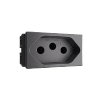 Modulo 1/3 tomada 2p+t 20a/250v  chumbo