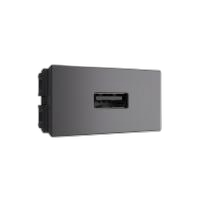 Modulo 1/3 fonte c/tomada usb 5v 2,1a chumbo