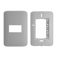 Placa 4x2 1/3 + suporte 