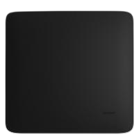 Placa 4x4 cega + suporte - cor preto fosco 