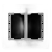 Placa 4x4, 2x 3/3 + suporte 