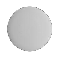 Placa 4x4 cega redonda + suporte 