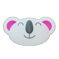 Luz noturna coala, fotocelula, rosa, bivolt  